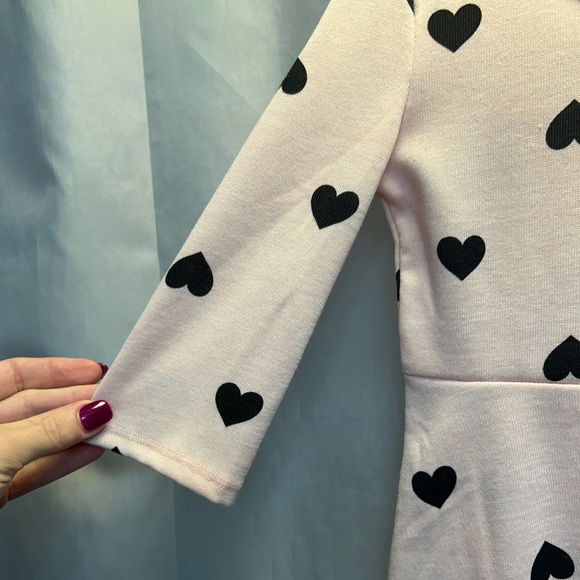 Wonder Nation Light Pink Dress with Black Hearts - Picture 4 of 6